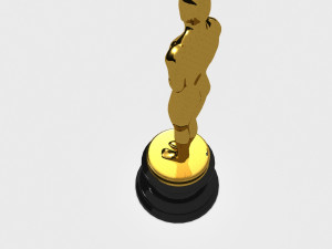 oscar statue 3D-Modell