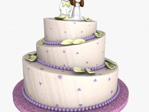 ウエディングケーキ 3Dモデル