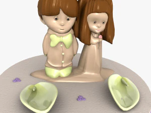 ウエディングケーキ 3Dモデル