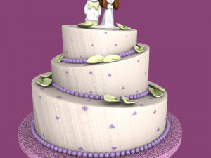 weeding cake 3Dモデル