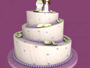 ウエディングケーキ 3Dモデル