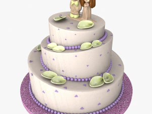 ウエディングケーキ 3Dモデル
