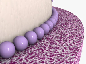 ウエディングケーキ 3Dモデル