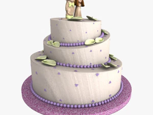 ウエディングケーキ 3Dモデル