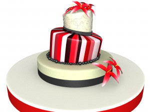 weeding cake 3D Model