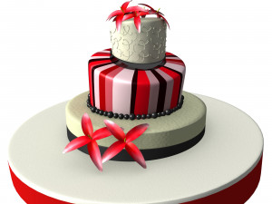 weeding cake 3D Model