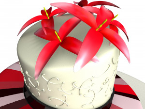 weeding cake 3D Model