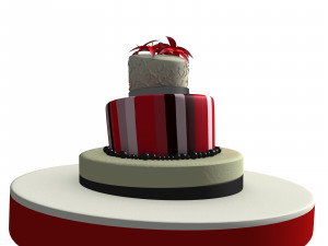 weeding cake 3D Model