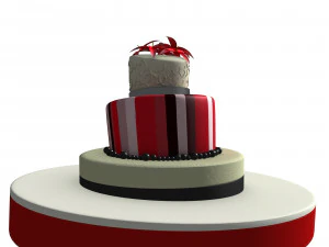 weeding cake 3D Model