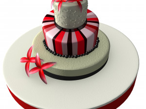 weeding cake 3D Model