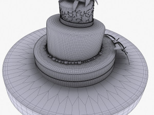 weeding cake 3D Model