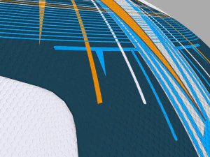 Champions league soccer ball 3D Model