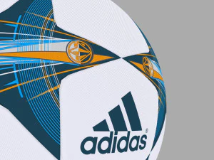 Champions league soccer ball 3D Model
