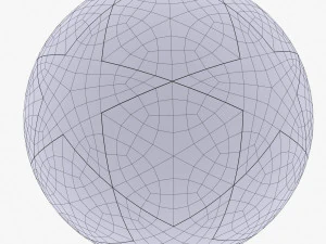 Champions league soccer ball 3D Model