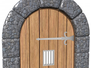 medieval gate 3D Модель
