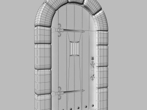 medieval gate 3D Модель