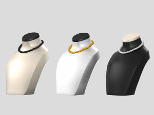 jewelry mannequins Modèle 3D