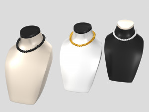jewelry mannequins Modèle 3D