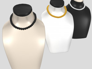 jewelry mannequins Modèle 3D
