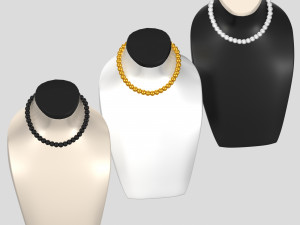jewelry mannequins Modèle 3D