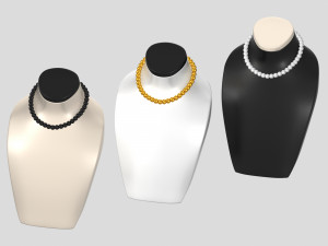 jewelry mannequins Modèle 3D