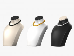 jewelry mannequins Modèle 3D