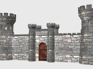 castle gate 3D Model
