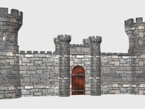 castle gate 3D 模型