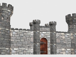 castle gate 3D 模型