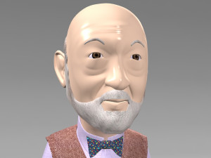 cartoon old man Modèle 3D