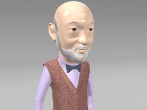 cartoon old man Modèle 3D