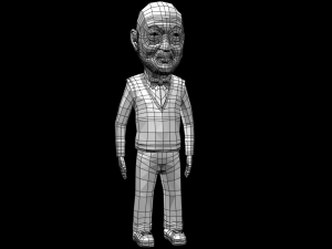 cartoon old man Modèle 3D