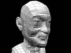 cartoon old man Modèle 3D