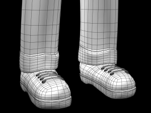 cartoon old man Modèle 3D