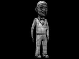 cartoon old man Modèle 3D