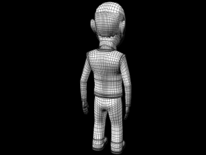 cartoon old man Modèle 3D