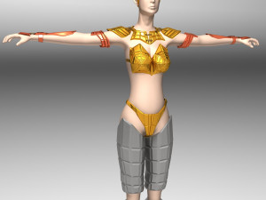 ancient roman greek female warrior 3D Модель
