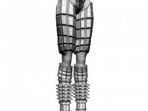 ancient roman greek female warrior 3D Model