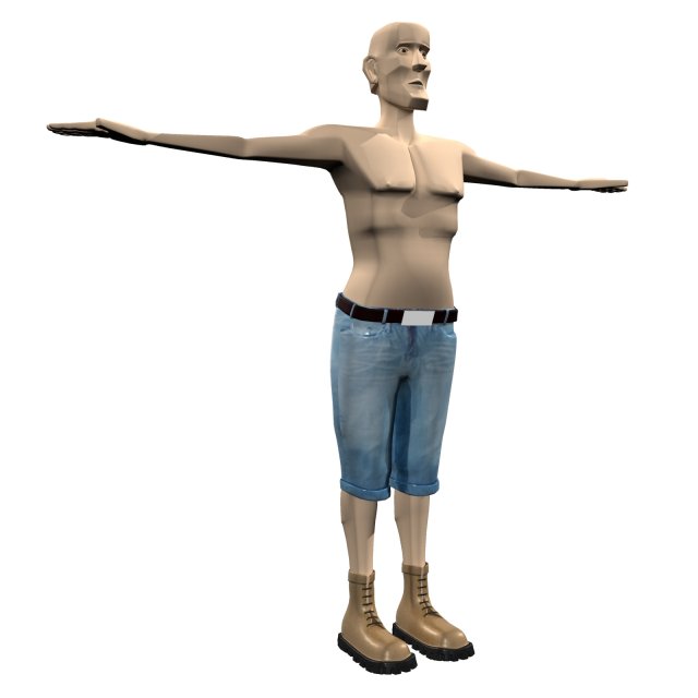 man body builder Modèle 3D .c4d .max .obj .3ds .fbx .stl .blend 