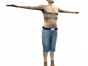 homem construtor de corpo Modelo 3D