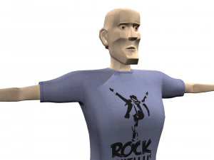 man body builder 3D Model