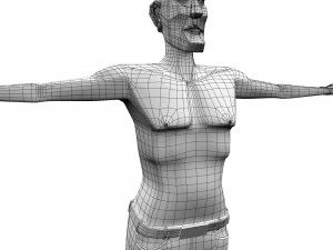 man body builder 3D Model