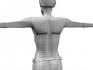 man body builder 3D Model