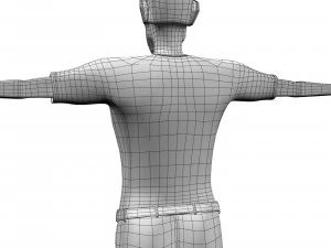 man body builder 3D Model