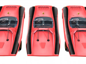 abarth 2000 sport spider low poly 3D 모델