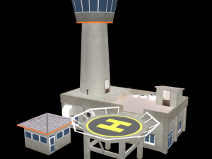 air traffic control tower 3D Model