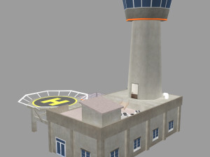 air traffic control tower Modèle 3D