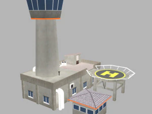 air traffic control tower 3D Model
