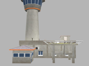 air traffic control tower Modèle 3D