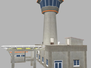 air traffic control tower Modèle 3D